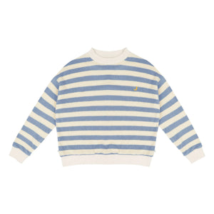 Jenest - Striped Organic Cotton Sweatshirt | Blue