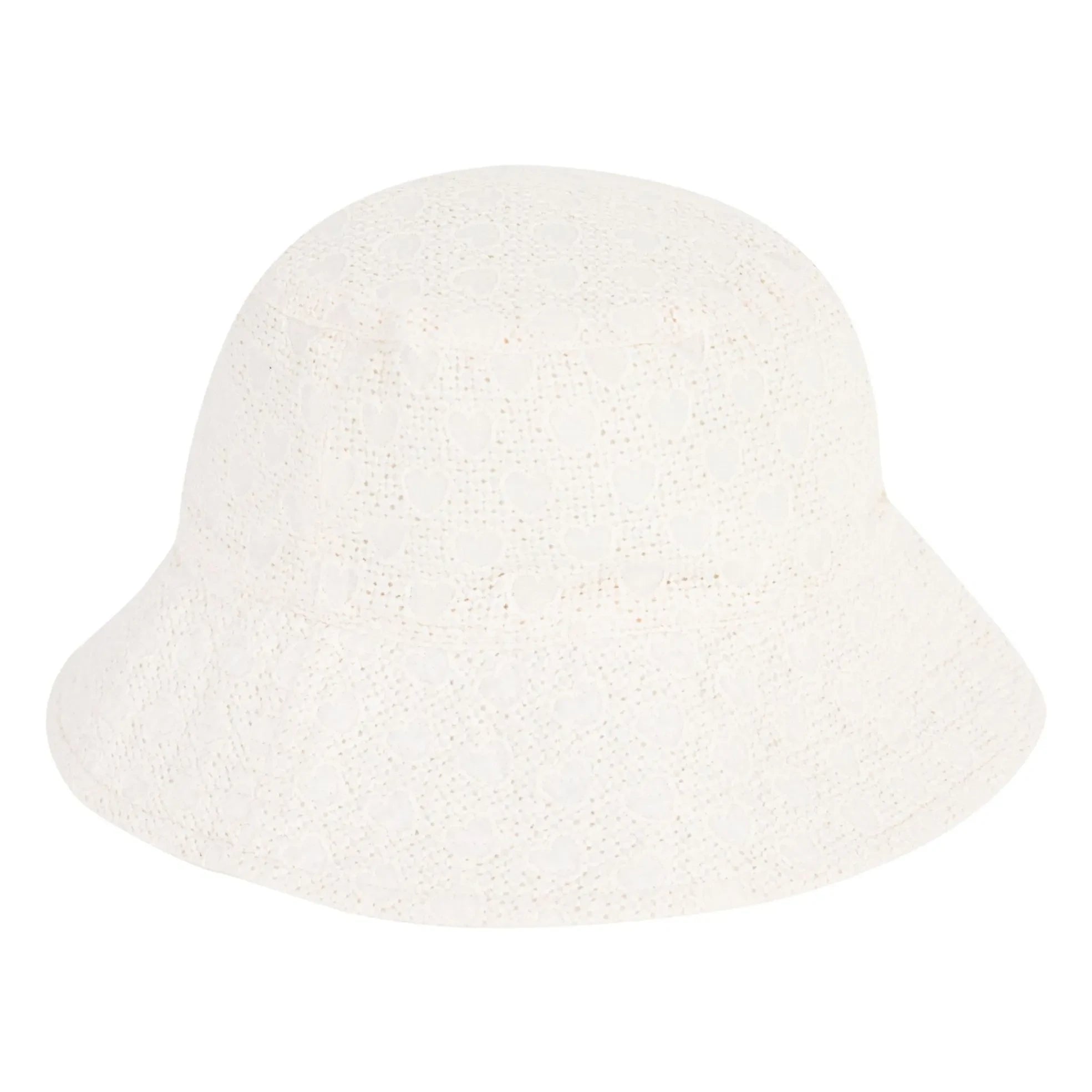 Petit Bateau - Broderie Anglaise Poplin Organic Cotton Hat | White
