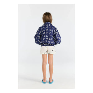 The Animals Observatory - Bomber Tiger Anchors Organic Cotton | Dark Blue