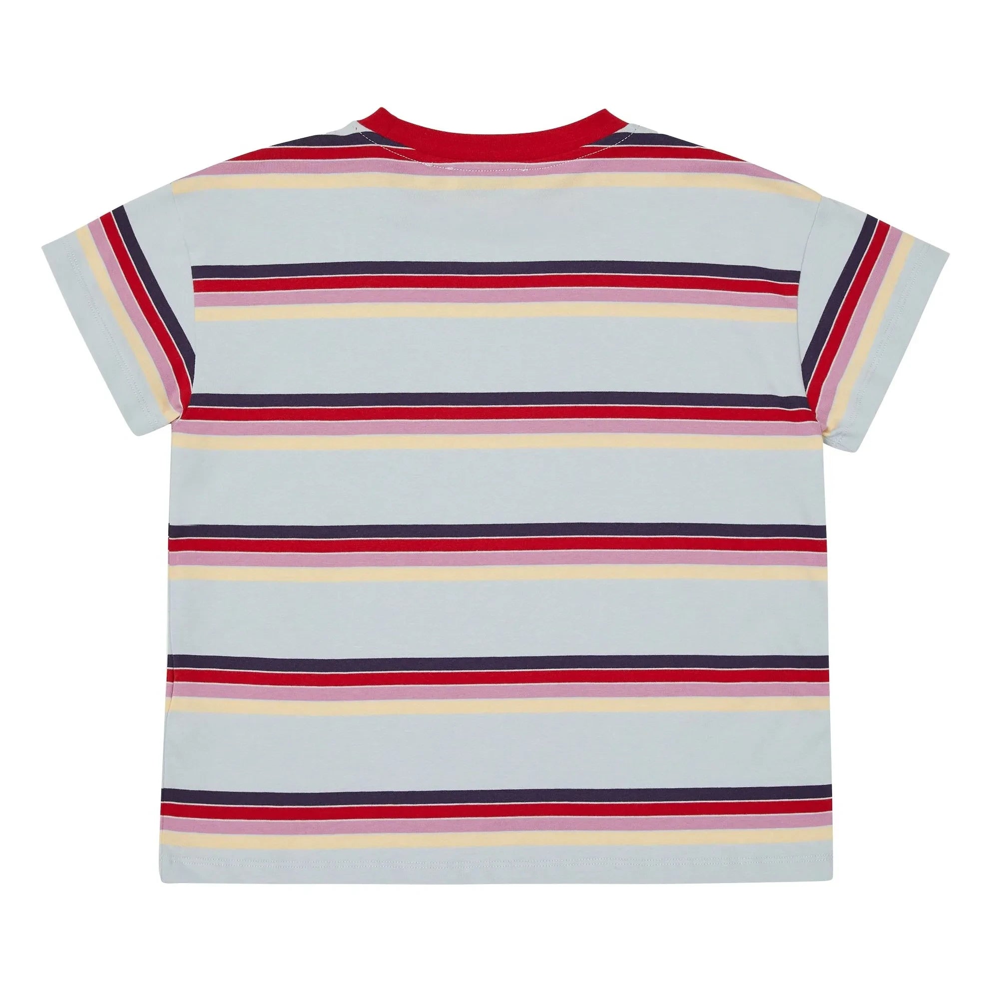Main Story - Loose-fitting striped organic cotton T-shirt | Pale blue