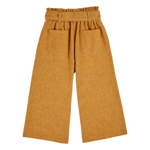 Emile et Ida - Wide-leg trousers with belt | Mustard