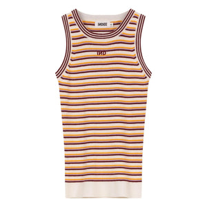 Indee - Venerdi Striped Tank Top | Burgundy