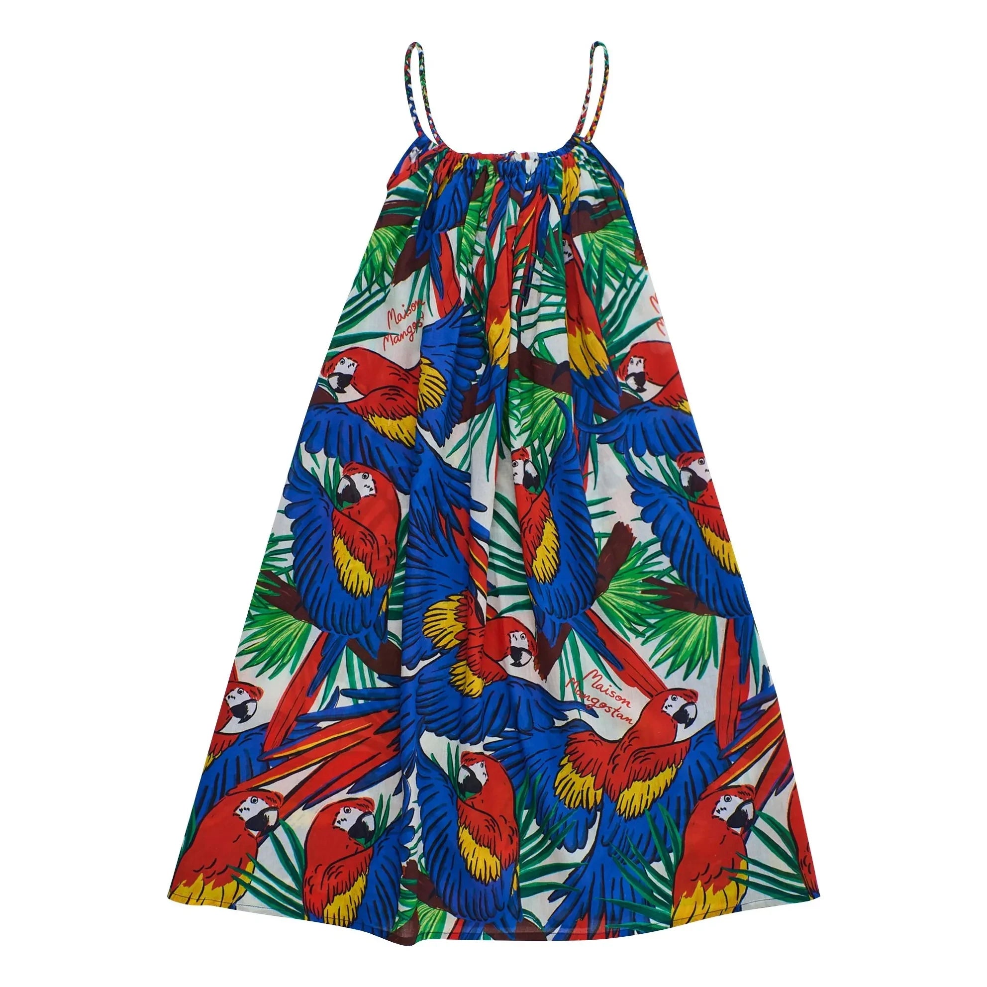 Maison Mangostan - Parrot Dress | Blue