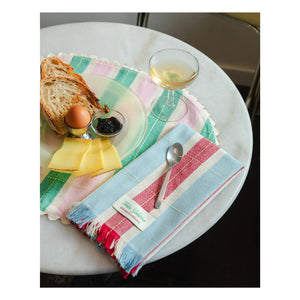 Tarta Gelatina - Organic Cotton American Tableware - Set of 2 | Green
