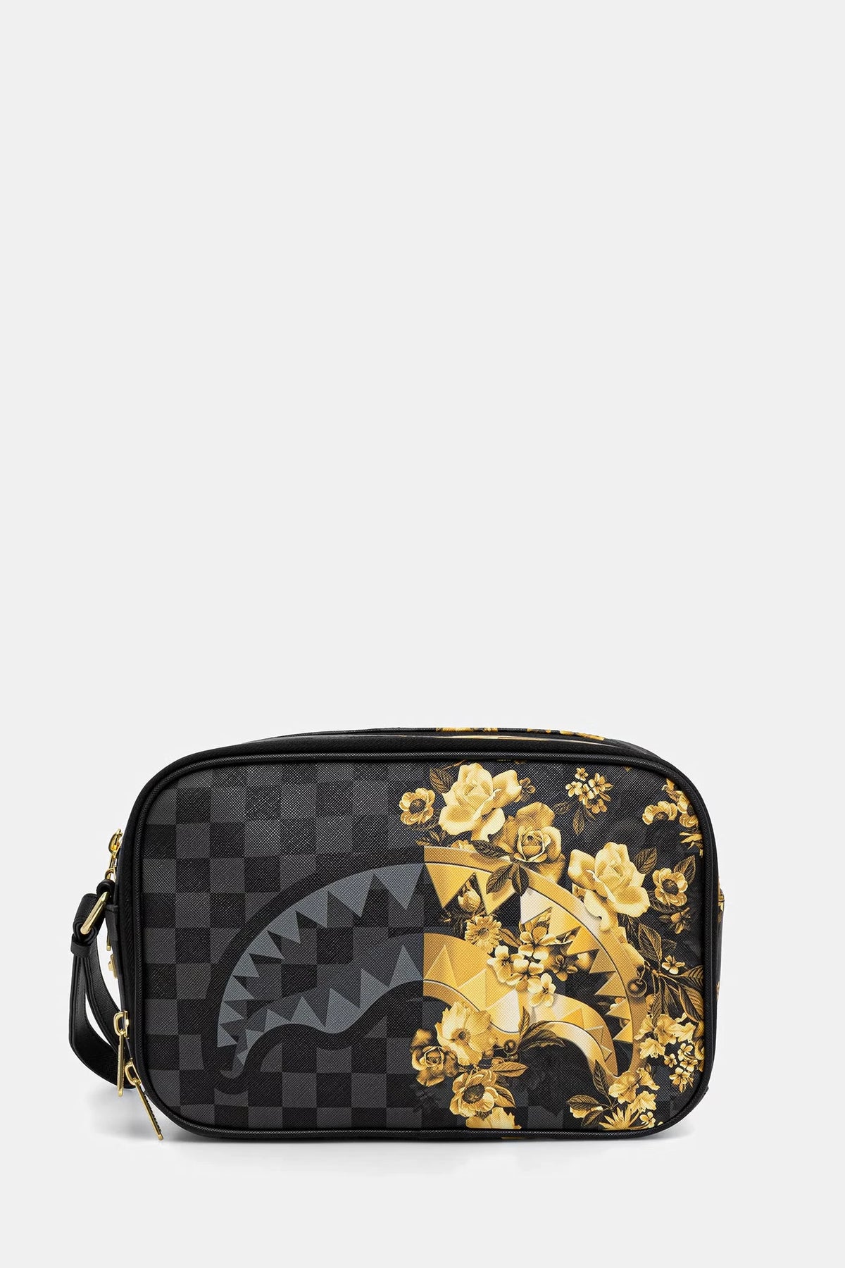 Sprayground - Gray Faux Leather Cosmetic Bag 910B9005NSZ