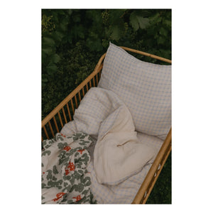 garbo&friends - Gingham Sky Duvet Cover Set | Light Blue