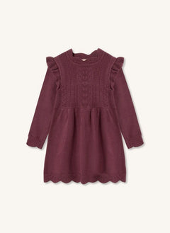 Fliink - Alilly Knit Dress | Burgundy