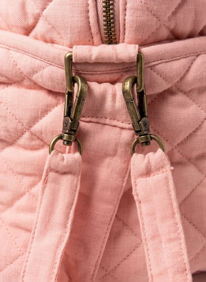 Editions Aimable - Suzanne baby diaper bag | Old Rose Gauze