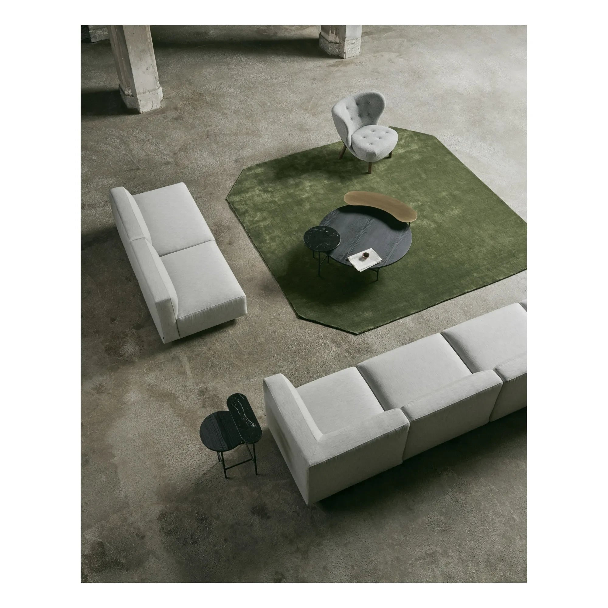 & Tradition - Palette JH25 Ash Brown Coffee Side Table, Jaime Hayon, 2018 | Black