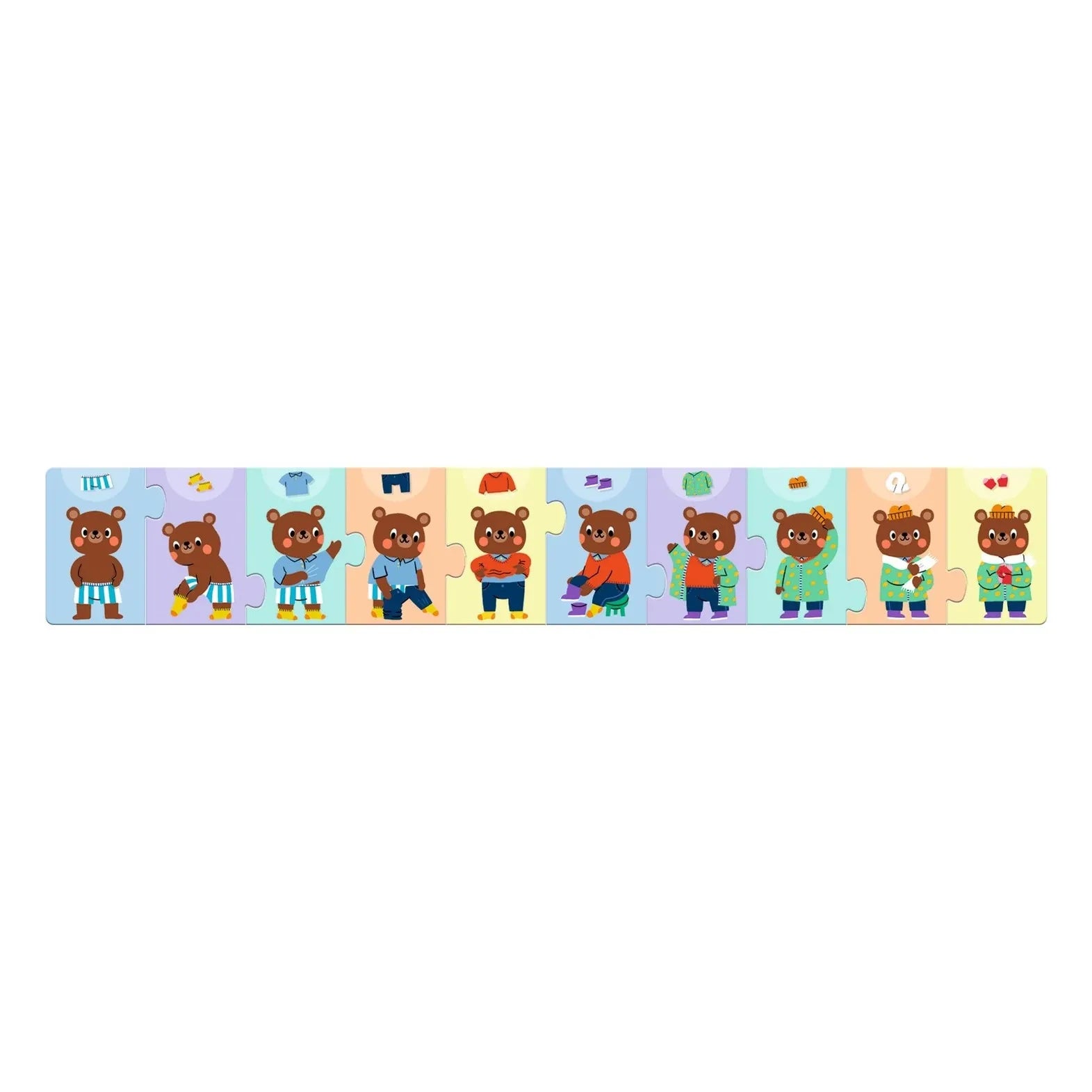 Djeco - Teddy Bear Gets Dressed Puzzle