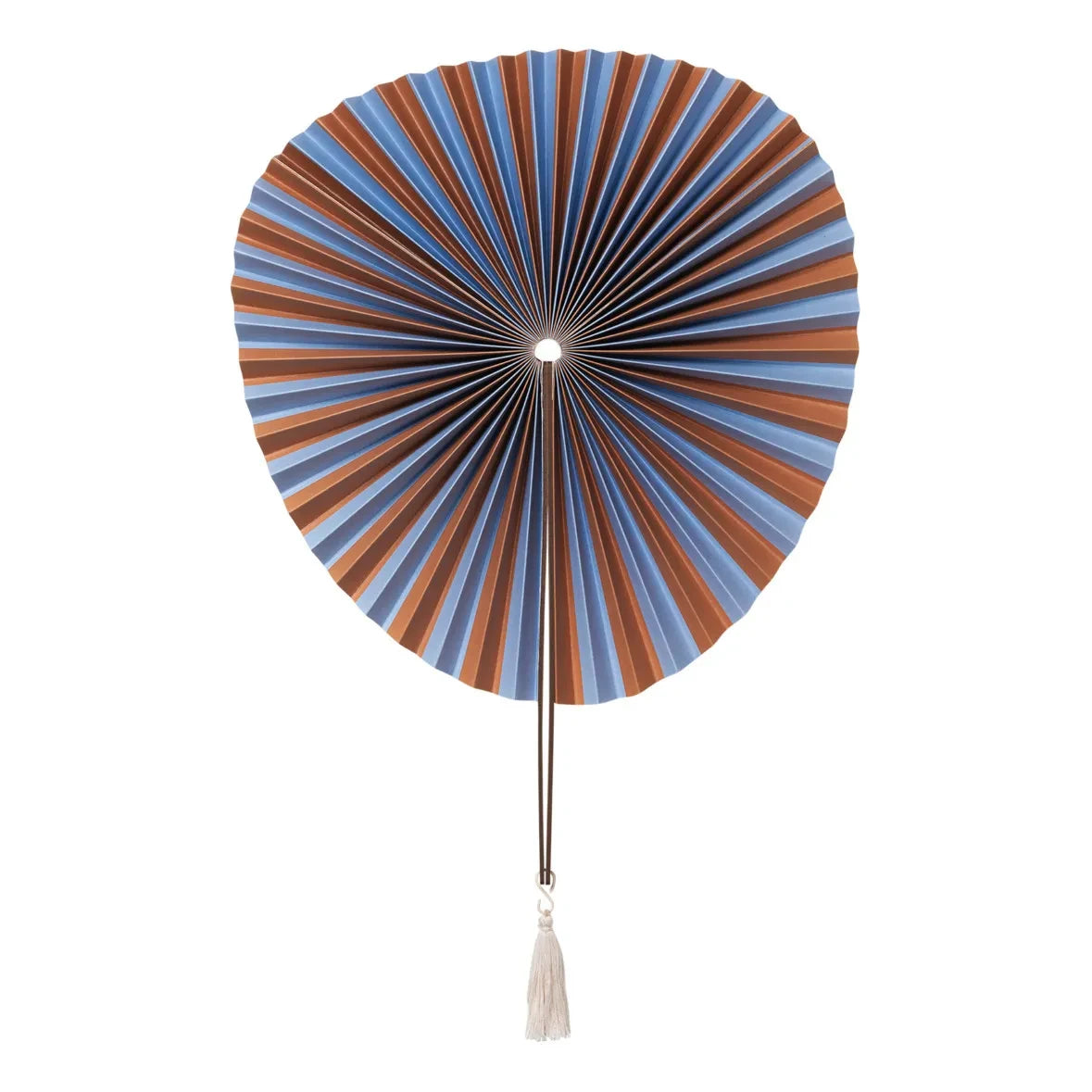 Broste Copenhagen - Saba Paper Fan Wall Decor | Light Blue