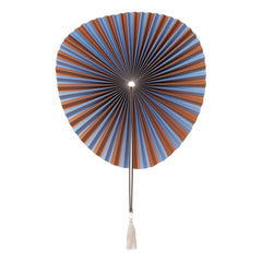 Broste Copenhagen - Saba Paper Fan Wall Decor | Light Blue