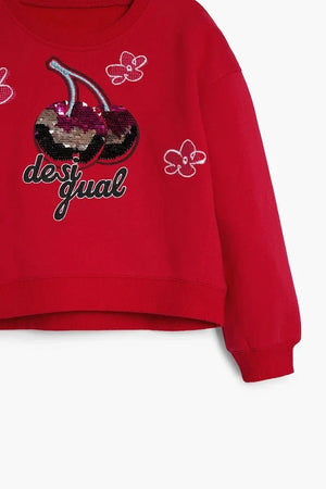 Desigual Çocuk Pamuklu Sweatshirt