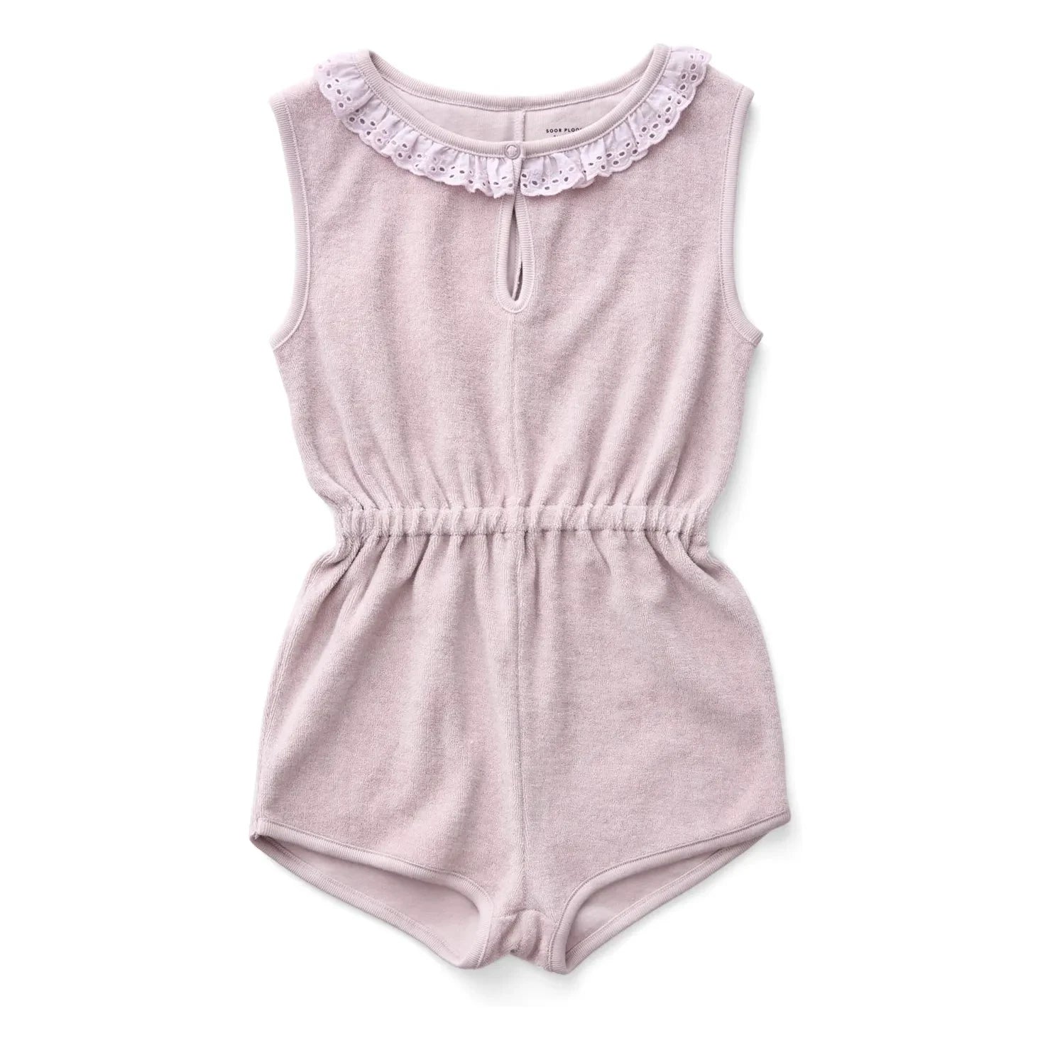 Soor Ploom - Organic Cotton Eponge Club Romper | Beige Pink