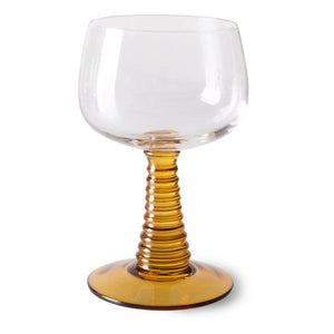 HKliving - Spiral Glass | Mustard