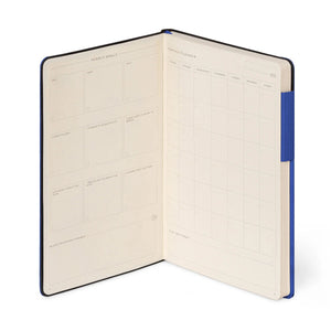 Legami - Notebook with Blank Pages and Monochrome Soft Cover - Eclectic Blue - My Notebook