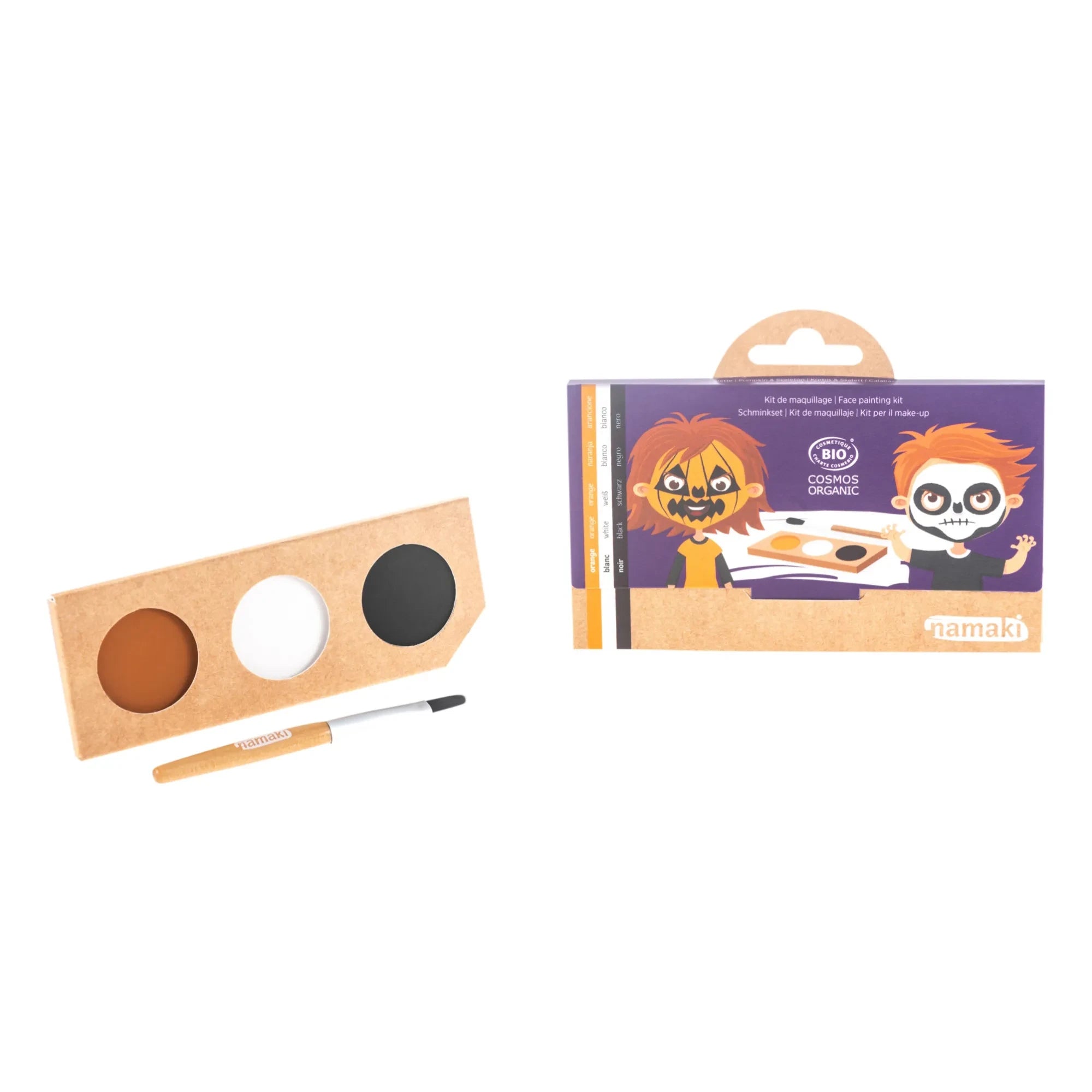 Namaki - Pumpkin & Skeleton 3-Color Eyeshadow Set | Orange