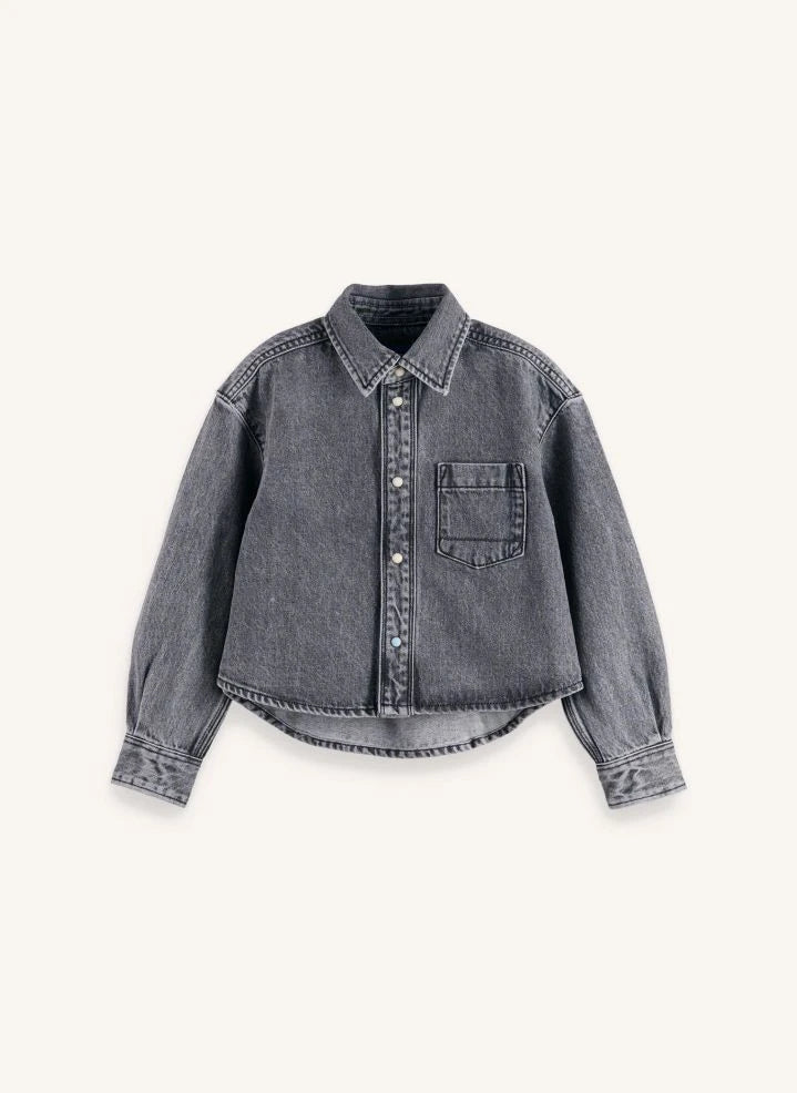 Scotch & Soda - Denim shirt jacket | Grey