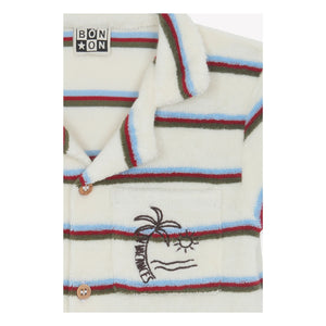 Bonton - Lilo Striped Towel Playsuit | Ivory