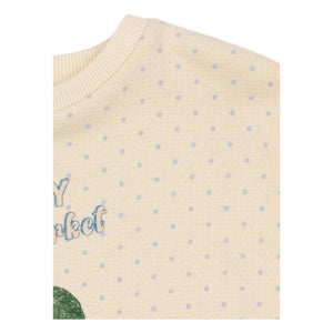 Konges Sløjd - Organic Cotton Loupy Dot Sweatshirt | Ivory