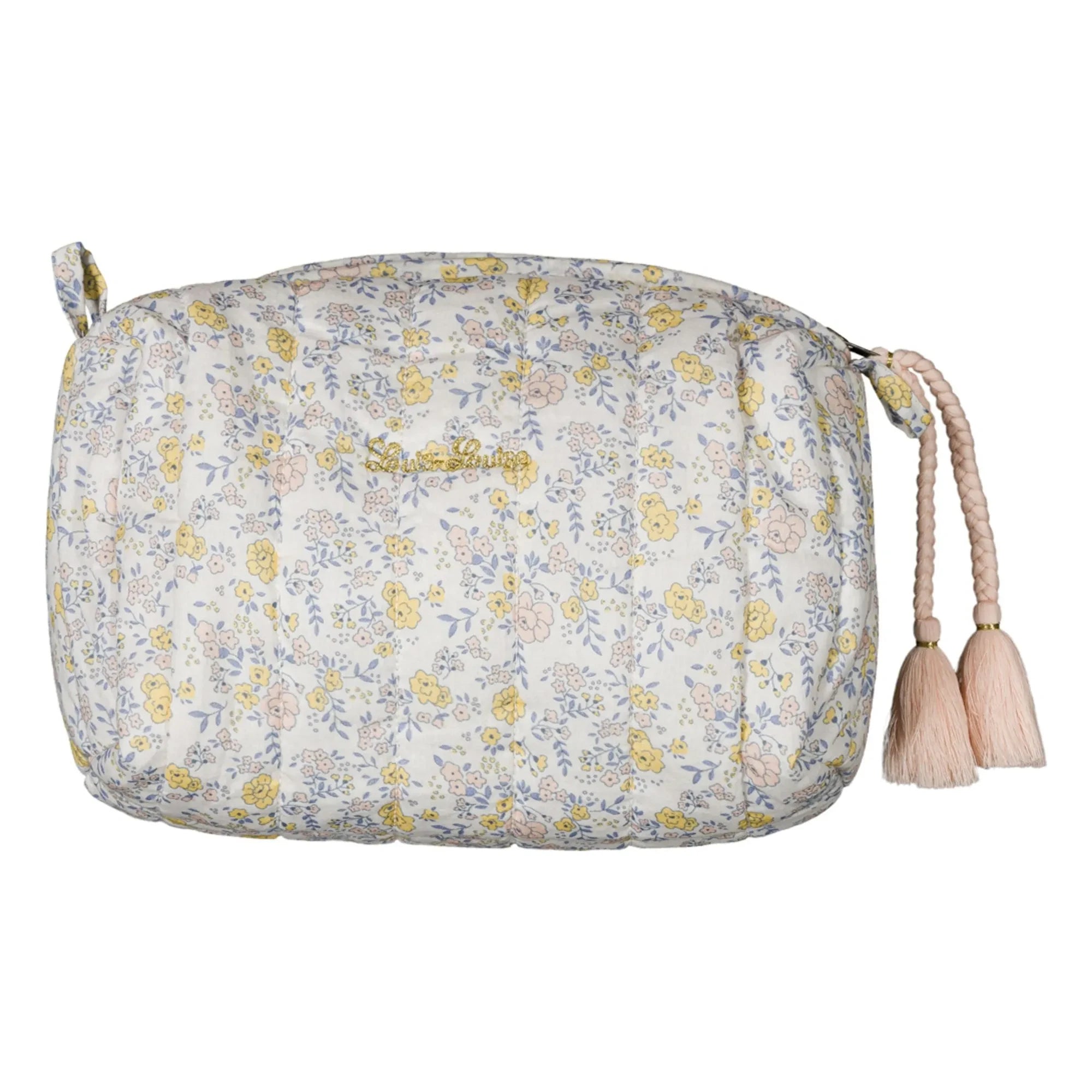 Louis Louise - Floral Print Makeup Bag | White