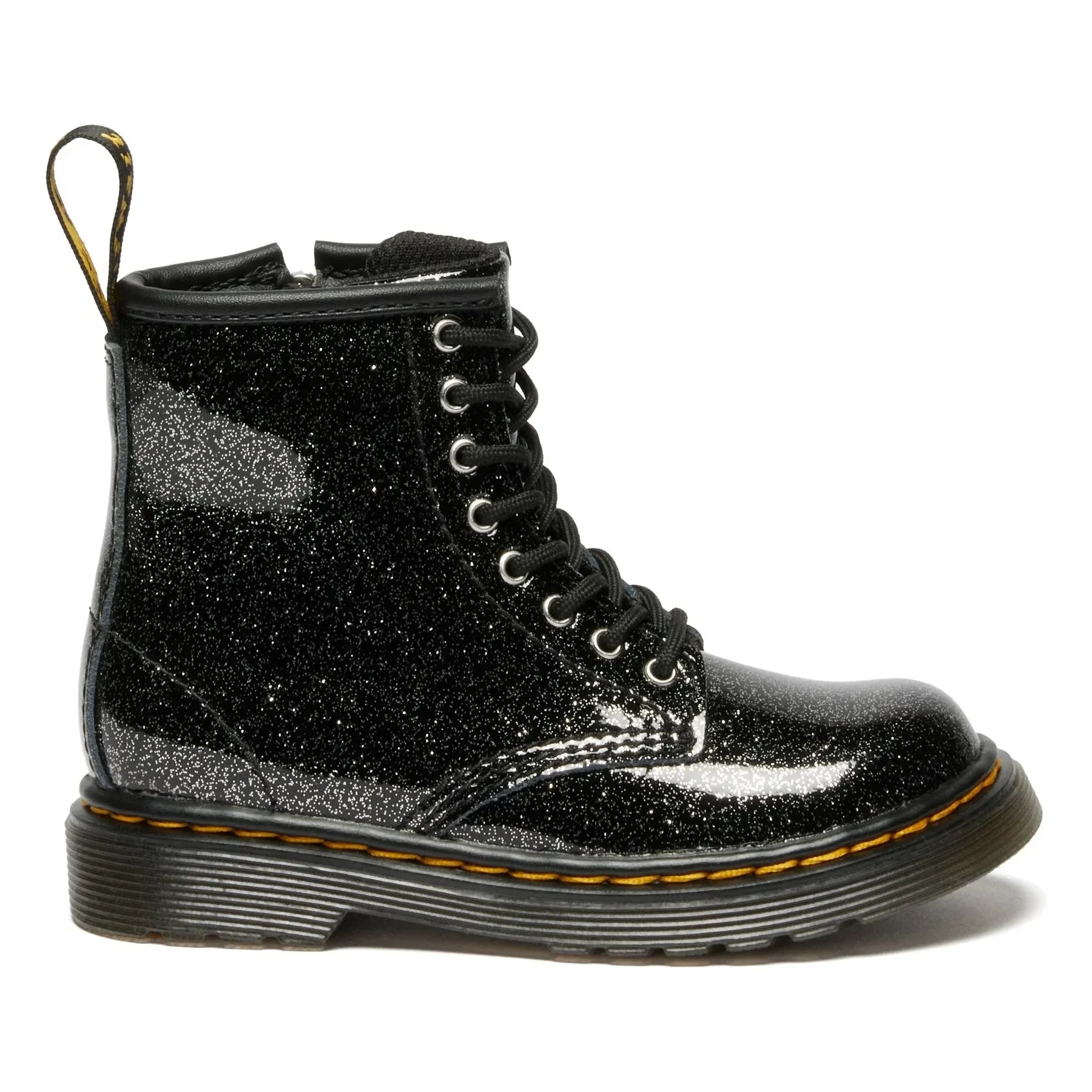 Dr. Martens - 1460 J Glitter Lace-Up Boots | Shiny Black