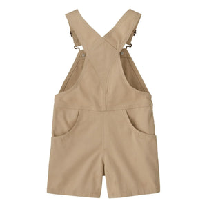 Patagonia - Organic Cotton Strappy Short Overalls | Light Brown