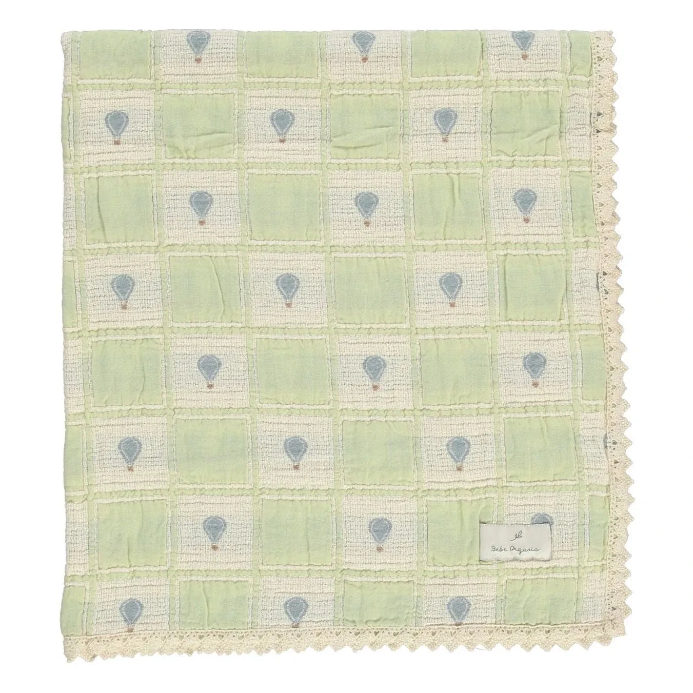 Bebe Organic - Organic Cotton Balloon Blanket | Green