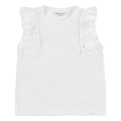 Babe & Tess - Volants Antonella T-Shirt | White
