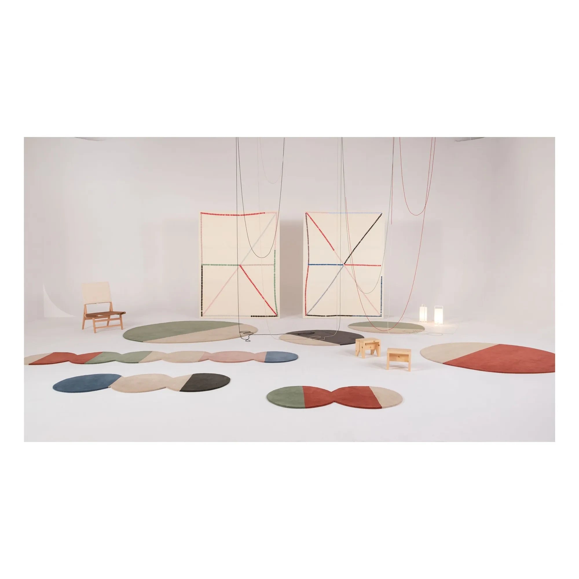 Nanimarquina - Pearls Runner Wool Rug | Red
