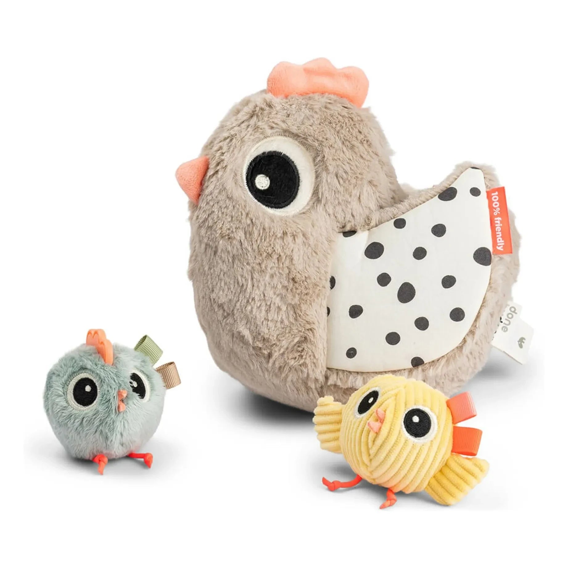 Done by Deer - Clucky Hide-and-Seek Toy | Sand