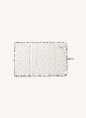 Editions Aimable - Henriette health book cover | Azure Striped Poplin