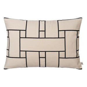 Ferm Living - Lattice Offset Pillow Cover | Dirty White