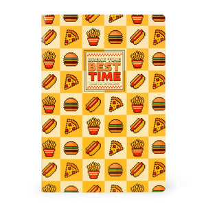 Legami - Exercise Kitap - A4 Defter - 8 mm Ruled - Food Pixel