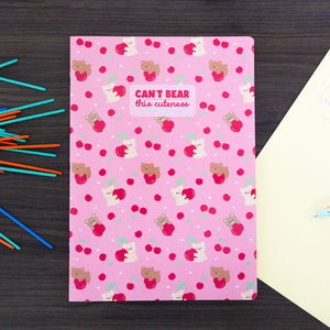 Legami - Exercise Kitap - A4 Defter - 5 mm Squared - Ayıcık Cherry
