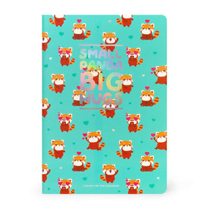 Legami - A5 Blank Defter ile Illustrated Hard Kılıf - Red Panda