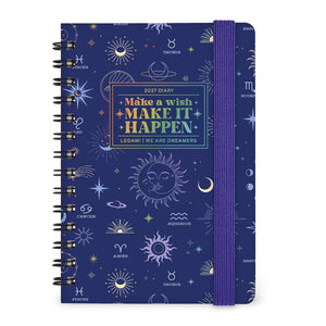Legami - 12-Month Weekly Planner - Small Spiral-Bound 2027 - Celestial