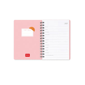 Legami - 12-Month Weekly Planner - Small Spiral-Bound 2027 - Croissant