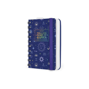 Legami - 12-Month Small Spiral-Bound Daily Planner 2027 - Celestial