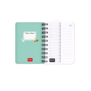 Legami - 12-Month Small Spiral-Bound Daily Planner 2027 - Bee