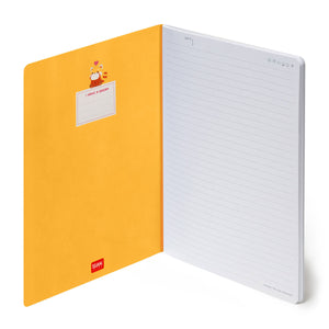 Legami - B5 Lined Notebook with Illustrated Hard Cover - Red Panda