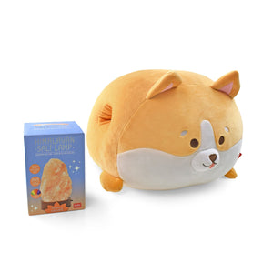 Legami - Corgi Pillow and Himalayan Salt Lamp Set