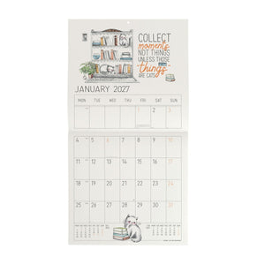 Legami - Sketchy Cats 2027 Wall Calendar - 30 x 29 cm