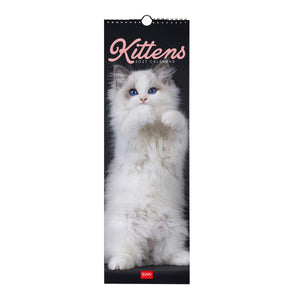 Legami - Kittens 2027 Wall Calendar - 16 x 49 cm