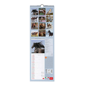 Legami - Wild Horses 2027 Wall Calendar - 16 x 49 cm