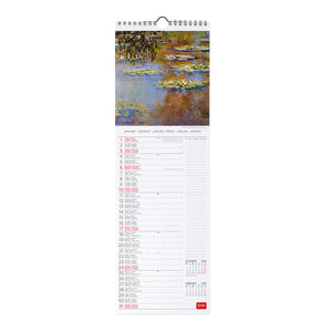 Legami - Monet 2027 Wall Takvim - 16 x 49 cm