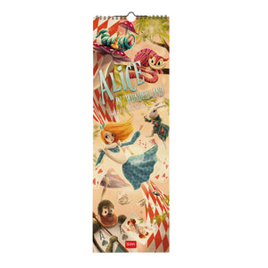 Legami - Alice in Wonderland 2027 Wall Calendar - 16 x 49 cm
