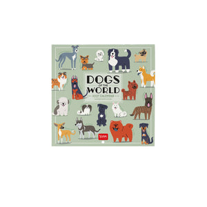 Legami - Dogs World 2027 Wall Calendar - 18 x 18 cm