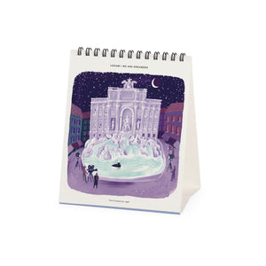 Legami - Rome 2027 Desk Calendar - 12 x 14.5 cm