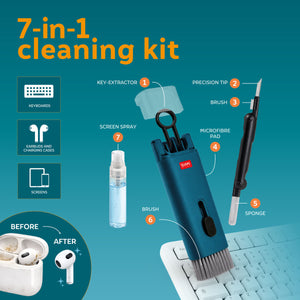 Legami - Cleaning Kit for Electronic Devices - 7-in-1 Cleaning Kit